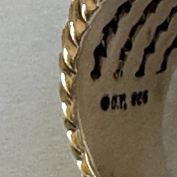 David Yurman Authentic Black Onyx Pave Diamond Wheaton Ring 20x15 Extra Large - Picture 2 of 8